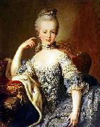 MEYTENS, Martin van, Portrait of Archduchess Maria Antonia of Austria